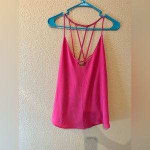 Forever 21 hot pink strappy blouse Size 2X